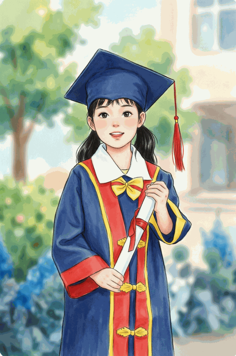 幼儿园毕业了